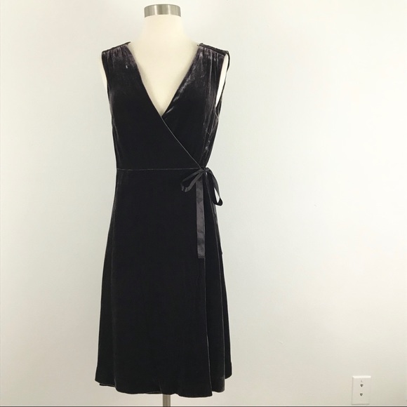 Garnet Hill Dresses & Skirts - Garnet Hill Silk Velvet Wrap Dress